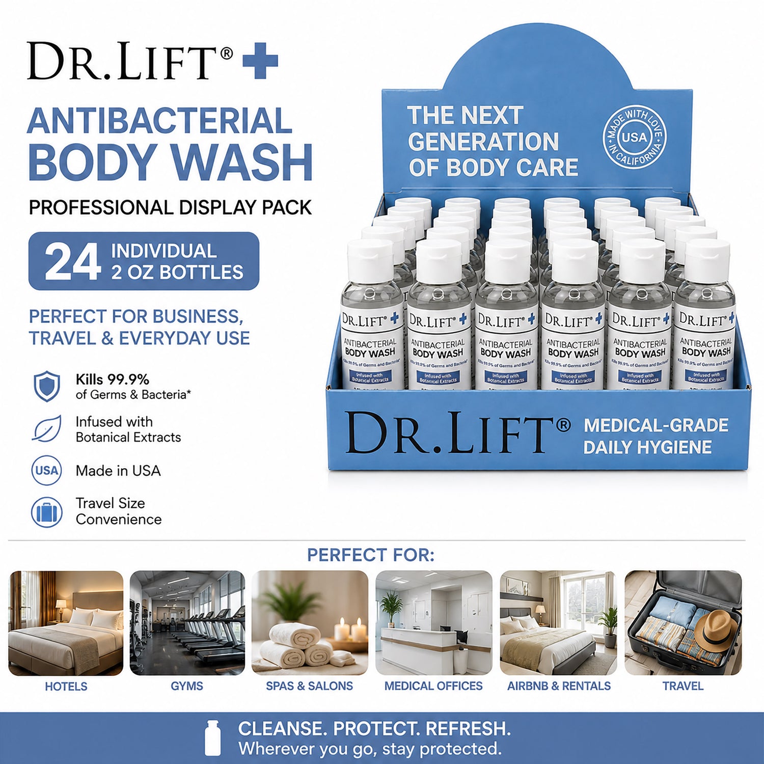 Antibacterial Body Wash - 24 Pack Display product image